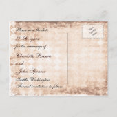 Sonnenblume rustikale Mason Glas Hochzeit speicher Ankündigungspostkarte (Rückseite)