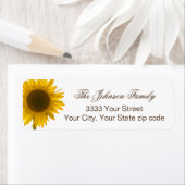 Sonnenblume Rustikale Rücksendeadresse (Insitu)