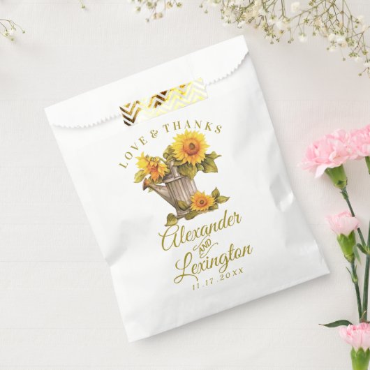 Sonnenblume Rustikale Thementasche Gastgeschenk Ho Geschenktütchen (Versiegelt)