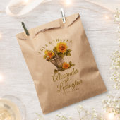 Sonnenblume Rustikale Thementasche Gastgeschenk Ho Geschenktütchen (Ausgeschnitten)