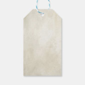 Sonnenblume. Rustikaler Dank. Hochzeitsgeschenk Geschenkanhänger (Rückseite)