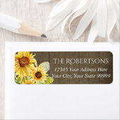 Sonnenblume Rustikales Bauernhaus | RÜCKSENDEADRES (Insitu)