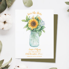 Sonnenblume Rustikales Hochzeitssemble Save the Da