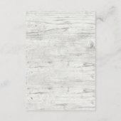 Sonnenblume Rustikales Holz - Hochzeitsszenario / Begleitkarte (Rückseite)