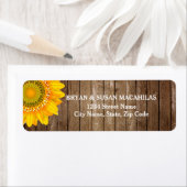 Sonnenblume Rustikales Vintages Holzrückgabezeiche (Insitu)