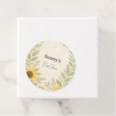 Sonnenblume & Sage Rustic Baby Dusche Gefallen Tag Geschenkanhänger (Beispiel)
