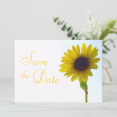Sonnenblume Save the Date (Stehend Vorderseite)