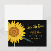 Sonnenblume Save the Date Einladung (Vorne/Hinten)