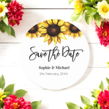 Sonnenblume Save the Date Hochzeit
