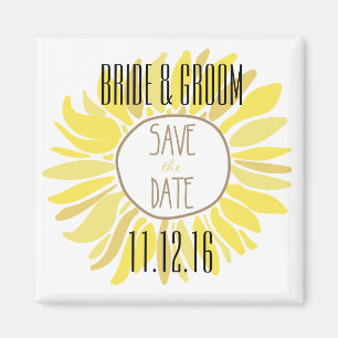 Sonnenblume Save the Date Magnet