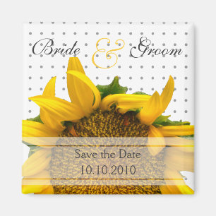 Sonnenblume Save the Date Magnet