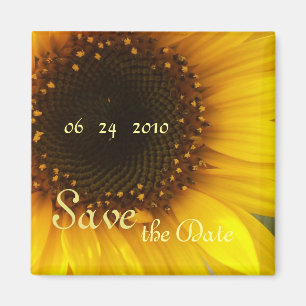 Sonnenblume Save the Date Magnet
