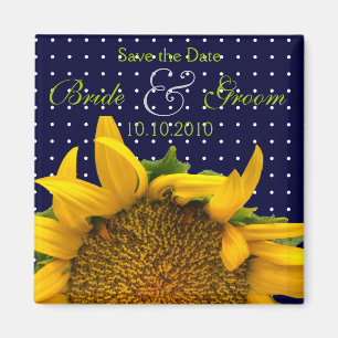 Sonnenblume Save the Date Magnet