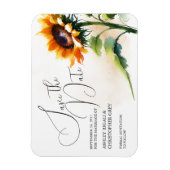 Sonnenblume Save the Date Magnet (Vertikal)