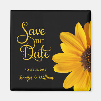 Sonnenblume - Save the Date Magnet