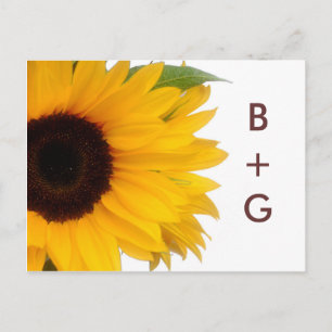 Sonnenblume Save the Date Postkarte