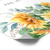 Sonnenblume schätzt wie viele Kisses Dusche Poster (Ecke)