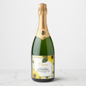 Sonnenblume Schaumweinetikett (Vorderseite)