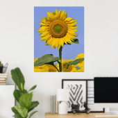 Sonnenblume schließen poster (Heimbüro)