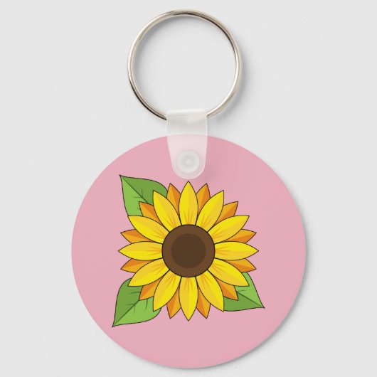Sonnenblume Schlüsselanhänger (Vorderseite)