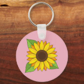 Sonnenblume Schlüsselanhänger (Vorderseite)