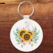 Sonnenblume Schlüsselanhänger (Vorderseite)