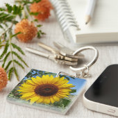 Sonnenblume Schlüsselanhänger (Vorderseite rechts)