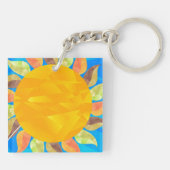 Sonnenblume Schlüsselanhänger (Rückseite)