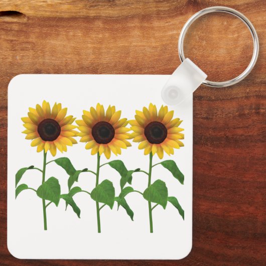 Sonnenblume Schlüsselanhänger (Rückseite)