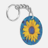 Sonnenblume Schlüsselanhänger (Vorderseite links)