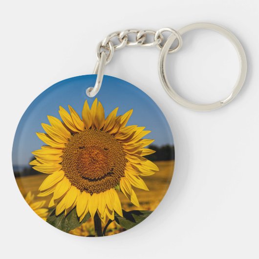 Sonnenblume Schlüsselanhänger (Rückseite)