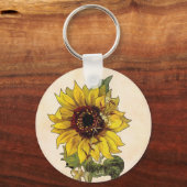 Sonnenblume Schlüsselanhänger (Vorderseite)