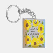 Sonnenblume Schlüsselanhänger (Vorderseite links)