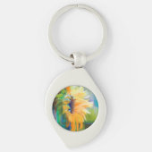 Sonnenblume-Schlüsselkette Schlüsselanhänger (Vorderseite)