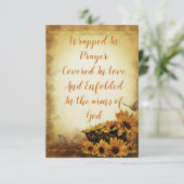 Sonnenblume Schmetterling Flat Grußkarte Sprichwor Karte (Stehend Vorderseite)