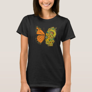 Sonnenblume Schmetterling Floral Girls Schmetterli T-Shirt