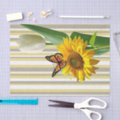 Sonnenblume Schmetterling Weißes Tulip Tissue Pape Seidenpapier (Handwerk)