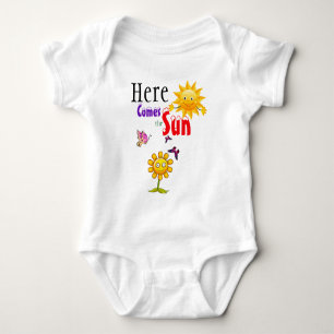 Sonnenblume & Schmetterlinge Baby Strampler