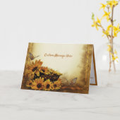 Sonnenblume Schmetterlingskörbe Blume Hinweis Karte (Gelbe Blume)