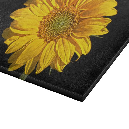 Sonnenblume Schneidebrett (Ecke)