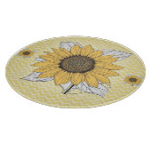"Sonnenblume" Schneidebrett (Ecke)