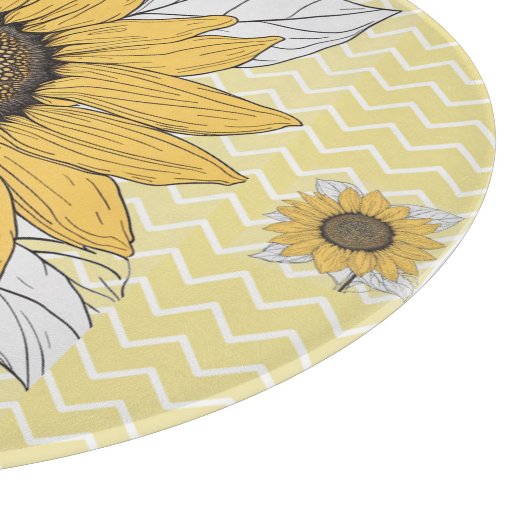 "Sonnenblume" Schneidebrett (Ecke)