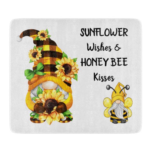 Sonnenblume Schneidebrett (Vorderseite)