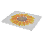 Sonnenblume Schneidebrett (Ecke)