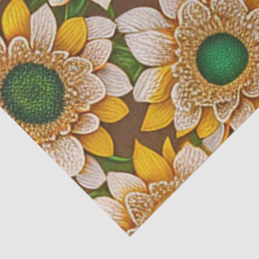 Sonnenblume Schöne Sammlung Seidenpapier (Ausschnitt)