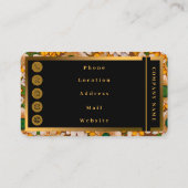 Sonnenblume Schöne Sammlung Visitenkarte (Rückseite)