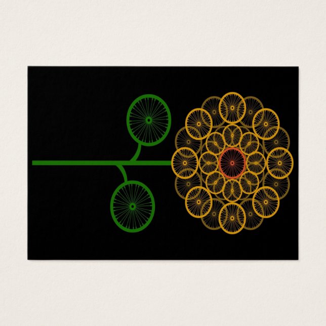 Sonnenblume Schönes Fahrrad- Sonnenschein Geburtst (Vorderseite)