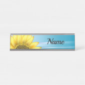 Sonnenblume Schreibtischnamensplakette (Vorderseite )