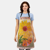 Sonnenblume  schürze (Getragen)