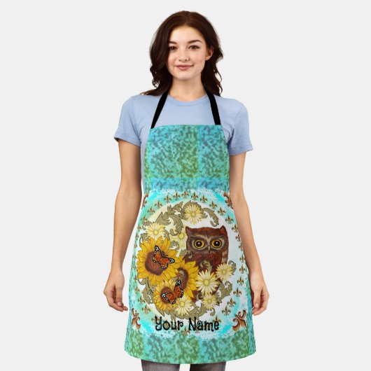 Sonnenblume Schürze (Getragen)